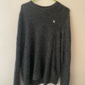 Abercrombie & Fitch Dark Gray Crewneck Sweater